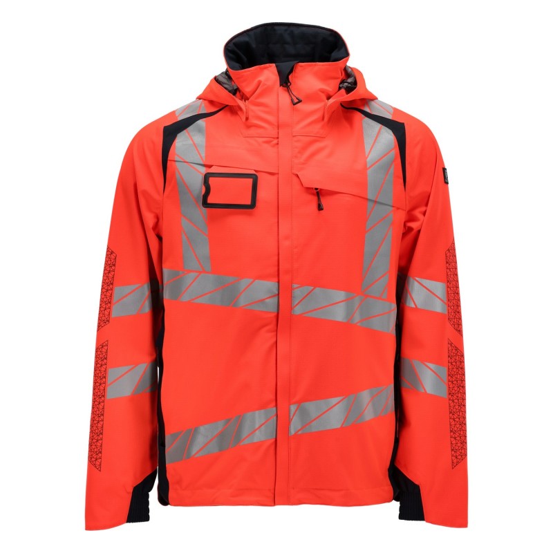 Kurtka MASCOT ACCELERATE SAFE breathable - wind- and waterproof - two-toned hi-vis red/dark navy rozm. XL