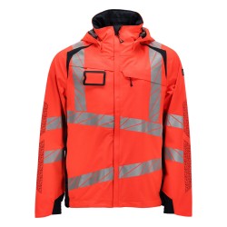 Kurtka MASCOT ACCELERATE SAFE breathable - wind- and waterproof - two-toned hi-vis red/dark navy rozm. 2XL