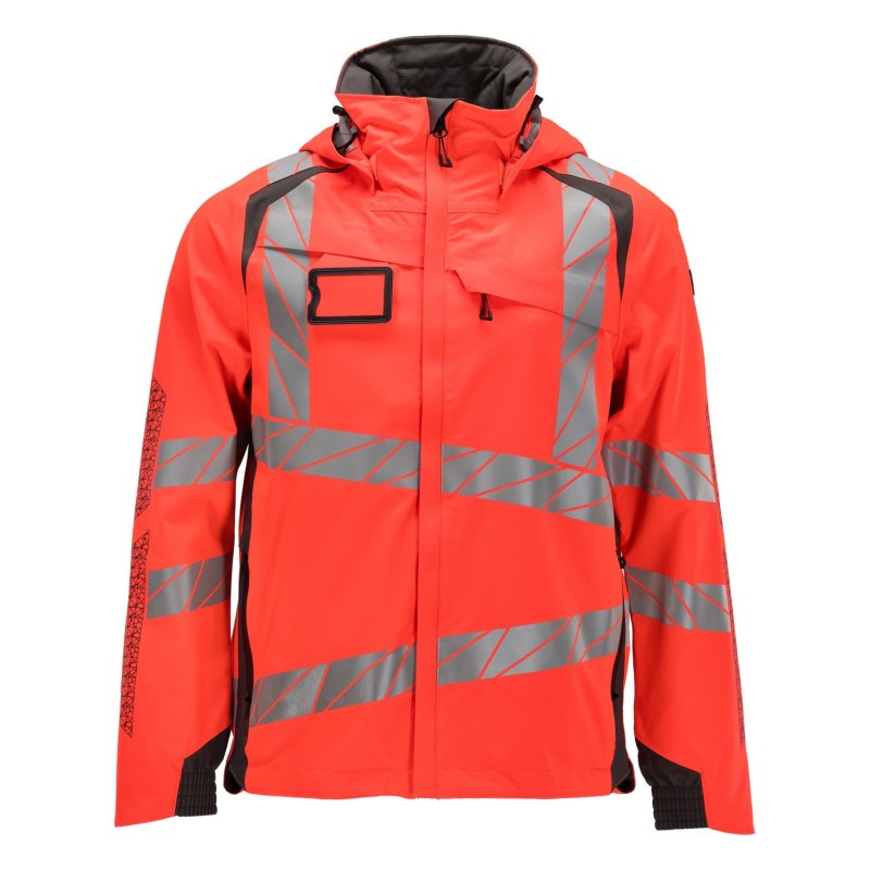 Kurtka MASCOT ACCELERATE SAFE breathable - wind- and waterproof - two-toned hi-vis red/dark anthracite rozm. 4XL