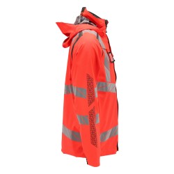 Kurtka MASCOT ACCELERATE SAFE breathable - wind- and waterproof - two-toned hi-vis red/dark anthracite rozm. 4XL