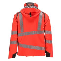 Kurtka MASCOT ACCELERATE SAFE breathable - wind- and waterproof - two-toned hi-vis red/dark anthracite rozm. 4XL