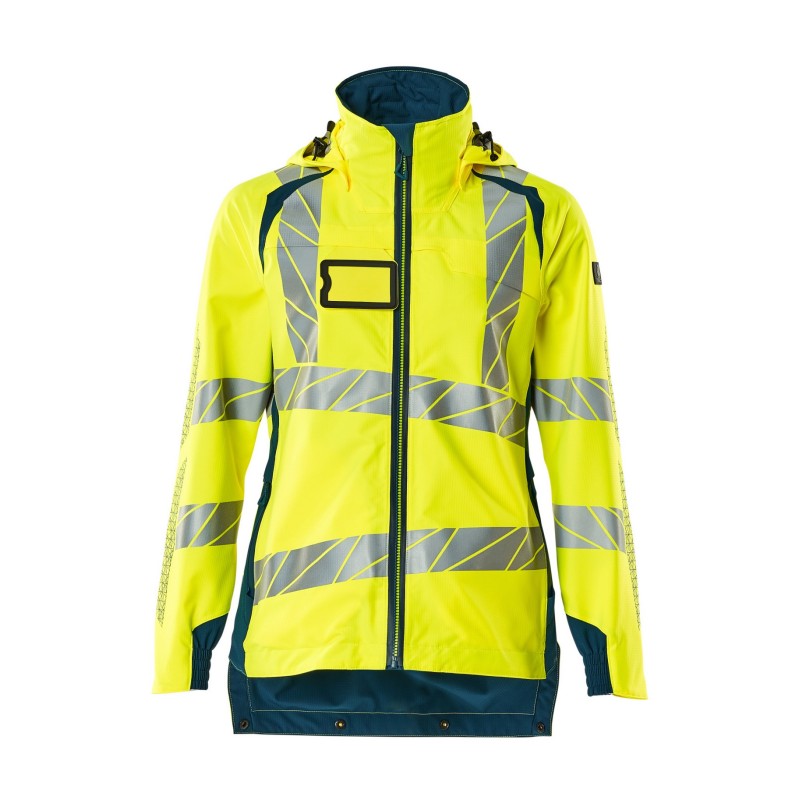 Kurtka MASCOT ACCELERATE SAFE Ladies fit - breathable - wind- and waterproof - two-toned hi-vis yellow/dark petroleum rozm. XL