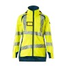 Kurtka MASCOT ACCELERATE SAFE Ladies fit - breathable - wind- and waterproof - two-toned hi-vis yellow/dark petroleum rozm. XL