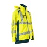 Kurtka MASCOT ACCELERATE SAFE Ladies fit - breathable - wind- and waterproof - two-toned hi-vis yellow/dark petroleum rozm. XL