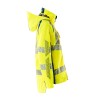 Kurtka MASCOT ACCELERATE SAFE Ladies fit - breathable - wind- and waterproof - two-toned hi-vis yellow/dark petroleum rozm. XL