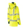 Kurtka MASCOT ACCELERATE SAFE Ladies fit - breathable - wind- and waterproof - two-toned hi-vis yellow/dark petroleum rozm. XL