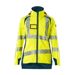Kurtka MASCOT ACCELERATE SAFE Ladies fit - breathable - wind- and waterproof - two-toned hi-vis yellow/dark petroleum rozm. 4XL