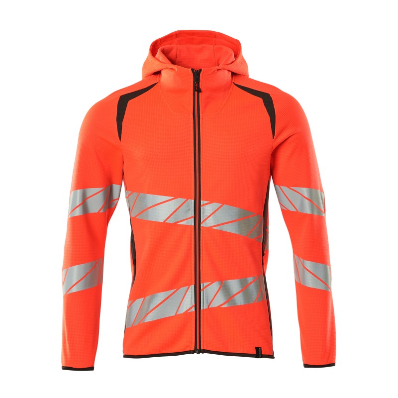 Bluza MASCOT ACCELERATE SAFE Premium - Modern fit - two-toned hi-vis red/dark anthracite rozm. 2XL