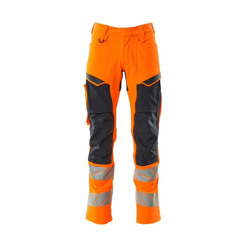 Spodnie MASCOT ACCELERATE SAFE ULTIMATE STRETCH - water-repellent - two-toned hi-vis orange/dark navy rozm. 82C47
