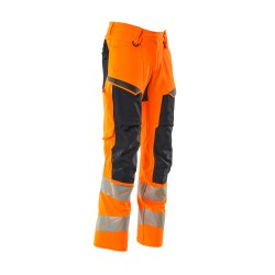 Spodnie MASCOT ACCELERATE SAFE ULTIMATE STRETCH - water-repellent - two-toned hi-vis orange/dark navy rozm. 82C47
