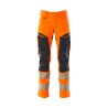 Spodnie MASCOT ACCELERATE SAFE ULTIMATE STRETCH - water-repellent - two-toned hi-vis orange/dark navy rozm. 82C48