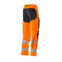 Spodnie MASCOT ACCELERATE SAFE ULTIMATE STRETCH - water-repellent - two-toned hi-vis orange/dark navy rozm. 82C48