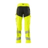 Spodnie MASCOT ACCELERATE SAFE ULTIMATE STRETCH - water-repellent - two-toned hi-vis yellow/black rozm. 90C58