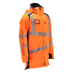 Parka MASCOT ACCELERATE SAFE breathable - wind- and waterproof - CLIMASCOT-lining - two-toned hi-vis orange/dark navy rozm. 4XL