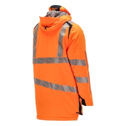 Parka MASCOT ACCELERATE SAFE breathable - wind- and waterproof - CLIMASCOT-lining - two-toned hi-vis orange/dark navy rozm. 4XL