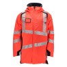 Parka MASCOT ACCELERATE SAFE breathable - wind- and waterproof - CLIMASCOT-lining - two-toned hi-vis red/dark navy rozm. 4XL
