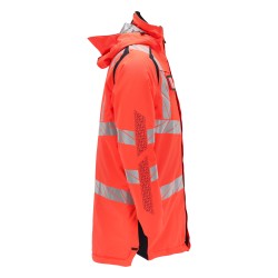 Parka MASCOT ACCELERATE SAFE breathable - wind- and waterproof - CLIMASCOT-lining - two-toned hi-vis red/dark navy rozm. 4XL
