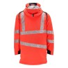 Parka MASCOT ACCELERATE SAFE breathable - wind- and waterproof - CLIMASCOT-lining - two-toned hi-vis red/dark navy rozm. 4XL