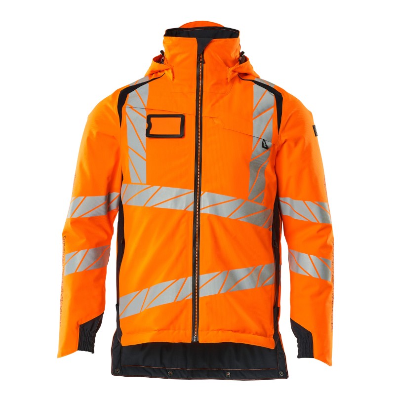 Kurtka zimowa MASCOT ACCELERATE SAFE breathable - wind- and waterproof - CLIMASCOT-lining - two-toned hi-vis orange/dark navy 