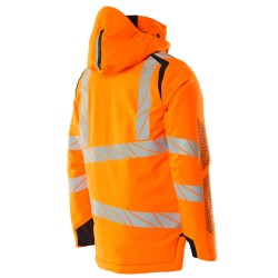 Kurtka zimowa MASCOT ACCELERATE SAFE breathable - wind- and waterproof - CLIMASCOT-lining - two-toned hi-vis orange/dark navy 
