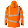 Kurtka zimowa MASCOT ACCELERATE SAFE breathable - wind- and waterproof - CLIMASCOT-lining - two-toned hi-vis orange/dark navy 