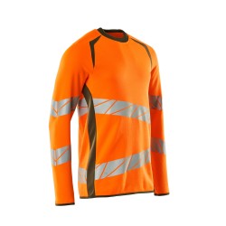Bluza MASCOT ACCELERATE SAFE Premium - Modern fit - two-toned hi-vis orange/moss green rozm.2XL