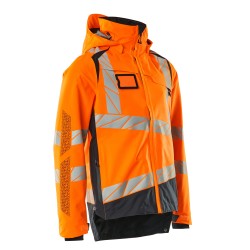 Kurtka MASCOT ACCELERATE SAFE breathable - wind- and waterproof hi-vis orange/dark navy rozm. S