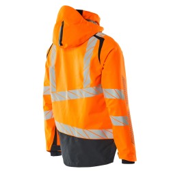 Kurtka MASCOT ACCELERATE SAFE breathable - wind- and waterproof hi-vis orange/dark navy rozm. S