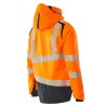Kurtka MASCOT ACCELERATE SAFE breathable - wind- and waterproof hi-vis orange/dark navy rozm. 4XL