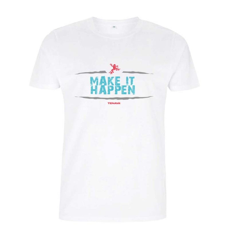 T-shirt TENAYA TEE MAKE IT HAPPEN WHITE XL
