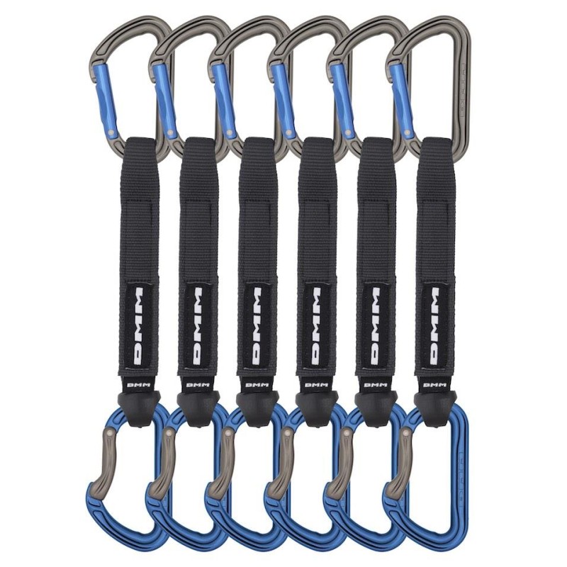 Ekspres DMM SHADOW BLUE 18 cm 6 PACK