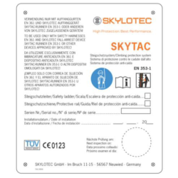 Tabliczka znamionowa Skylotec TAC