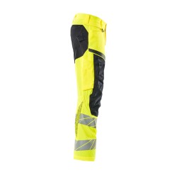 Spodnie MASCOT STRETCH ZONES with kneepad pockets hi-vis yellow/dark navy rozm. 82C52