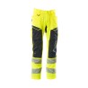 Spodnie MASCOT STRETCH ZONES with kneepad pockets hi-vis yellow/dark navy rozm. 82C52