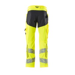 Spodnie MASCOT STRETCH ZONES with kneepad pockets hi-vis yellow/dark navy rozm. 82C56