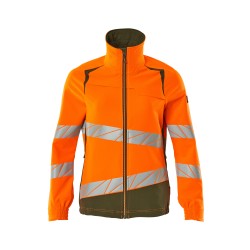Kurtka damska MASCOT ACCELERATE SAFE ULTIMATE STRETCH - hi-vis orange/moss green rozm. XL