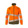 Kurtka damska MASCOT ACCELERATE SAFE ULTIMATE STRETCH - hi-vis orange/moss green rozm. 4XL