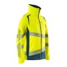 Kurtka MASCOT ACCELERATE SAFE ULTIMATE STRETCH - hi-vis yellow/dark petroleum rozm. 5XL