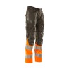 Spodnie MASCOT ACCELERATE SAFE - dark anthracite/hi-vis orange rozm. 90C62