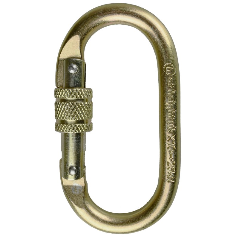 Karabinek AT HEIGHT K10 STEEL OVAL SG