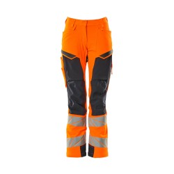 Spodnie damskie MASCOT ACCELERATE SAFE DIAMOND - ULTIMATE STRETCH - hi-vis orange/dark navy rozm. 76C52