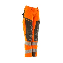 Spodnie damskie MASCOT ACCELERATE SAFE DIAMOND - ULTIMATE STRETCH - hi-vis orange/dark anthracite rozm. 76C38