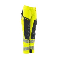 Spodnie damskie MASCOT ACCELERATE SAFE DIAMOND - ULTIMATE STRETCH - hi-vis yellow/dark navy rozm. 82C42