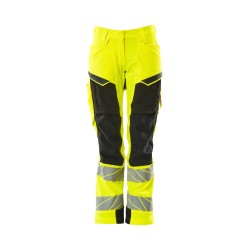 Spodnie damskie MASCOT ACCELERATE SAFE DIAMOND - ULTIMATE STRETCH - hi-vis yellow/black rozm. 76C48