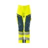 Spodnie damskie MASCOT ACCELERATE SAFE DIAMOND - ULTIMATE STRETCH - hi-vis yellow/dark petroleum rozm. 82C38
