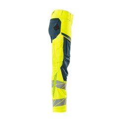 Spodnie damskie MASCOT ACCELERATE SAFE DIAMOND - ULTIMATE STRETCH - hi-vis yellow/dark petroleum rozm. 82C40