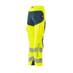 Spodnie damskie MASCOT ACCELERATE SAFE DIAMOND - ULTIMATE STRETCH - hi-vis yellow/dark petroleum rozm. 82C42