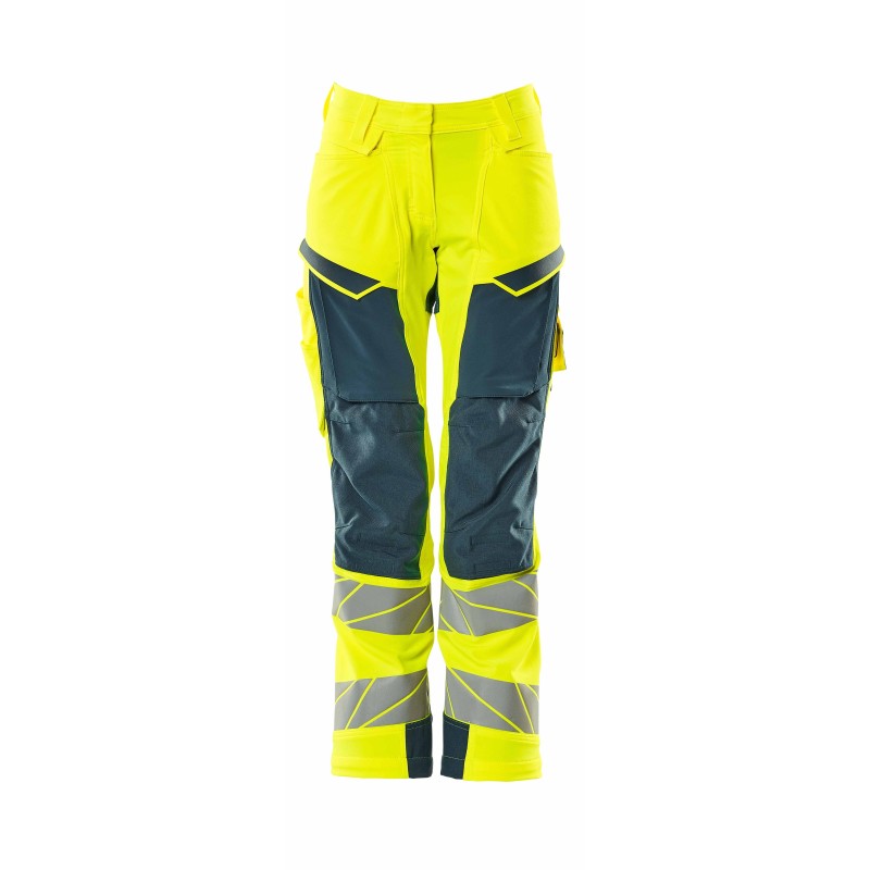 Spodnie damskie MASCOT ACCELERATE SAFE DIAMOND - ULTIMATE STRETCH - hi-vis yellow/dark petroleum rozm. 82C46