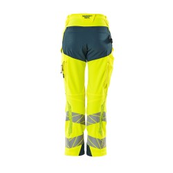 Spodnie damskie MASCOT ACCELERATE SAFE DIAMOND - ULTIMATE STRETCH - hi-vis yellow/dark petroleum rozm. 82C46