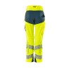 Spodnie damskie MASCOT ACCELERATE SAFE DIAMOND - ULTIMATE STRETCH - hi-vis yellow/dark petroleum rozm. 82C46